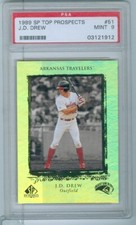 1999 99 UD SP Tops Prospects JD J.D. Drew Rookie PSA 9 #51 RC Cardinals
