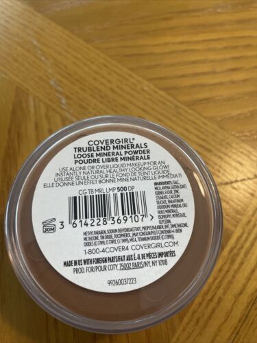Covergirl Trublend Minerals Loose Powder 500 Deep Face Makeup Foundation H-12 - Picture 2 of 2