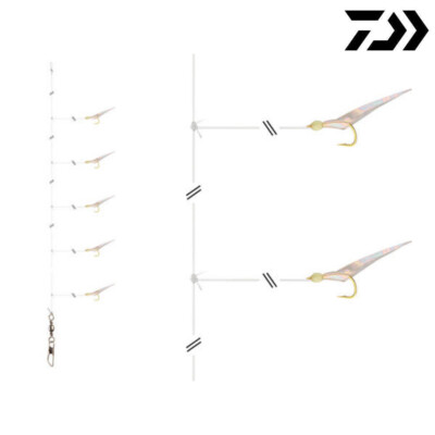 Daiwa Grandwave Heringsvorfach mit Fischhaut 135cm Gr.10 glow Meeresmontage