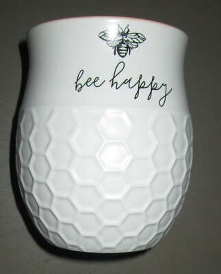 LIVEGREEN~Sweet As Honey BEE HAPPY Soy Blend Essential Oil Scented Candle