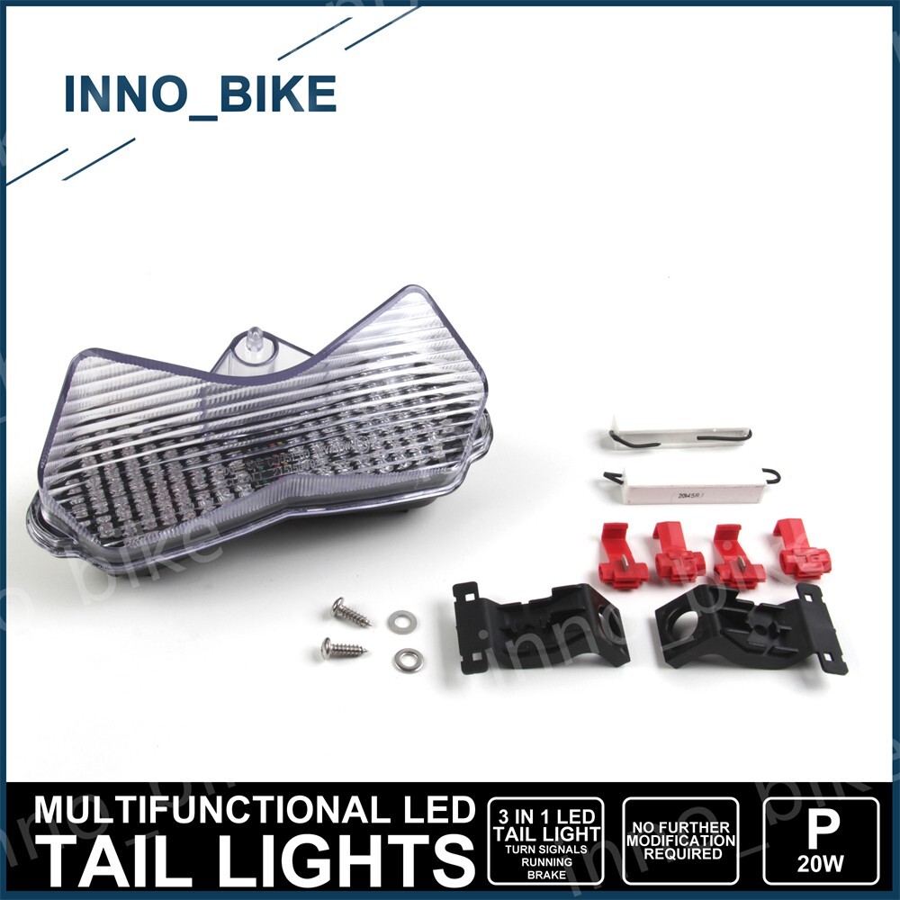 LED Tail Light Brake Turn Signal For Kawasaki Ninja ZX6R 2003 2004