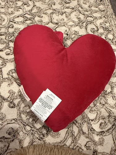JUICY COUTURE Hot Pink Heart Bow Pillow NWT Decorative Bedroom Couch - Picture 4 of 4