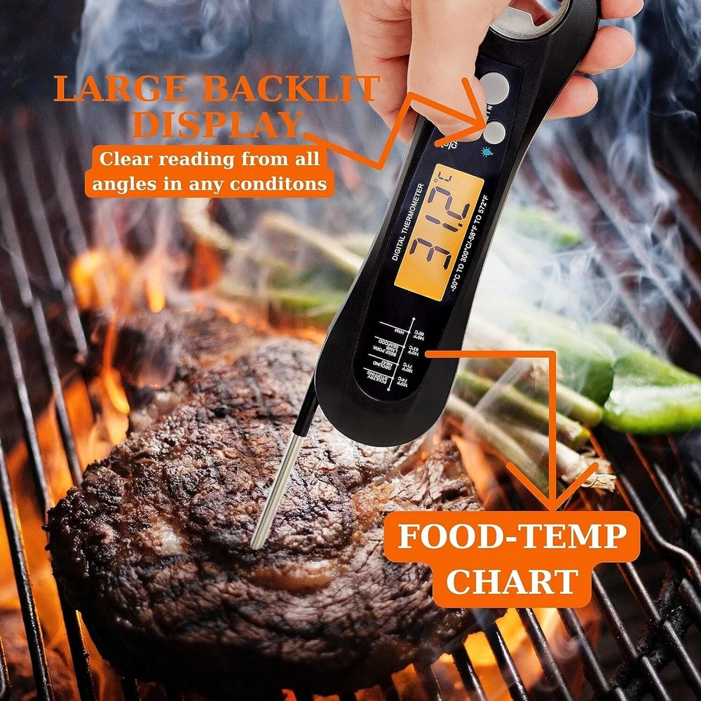 Meat Thermometer for Cooking, Fast Precise Digital Food Thermometer-B24