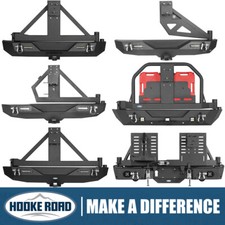 Hooke Road Rear Bumper Wtire Carrier For 87-25 Jeep Wrangler Tj Jk Jl Gladiator