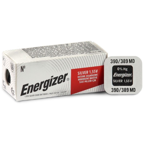 Pila 390-389 Silver Oxide 1,55V 85mAh ENERGIZER Equivalente SR1130W 390 D389