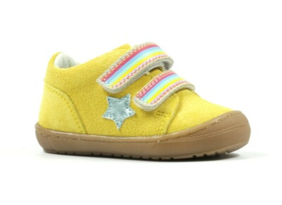 Richter Sneaker Lauflerner Maxi gelb Regenbogen Stern Leder