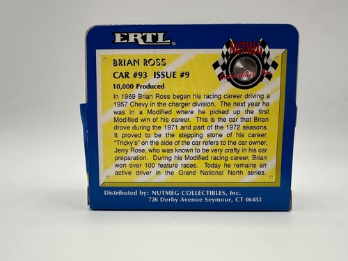1993 Die Cast 1/64 Ertl Nutmeg Modified Legends Racers - (each) YOU PICK - Picture 4 of 13