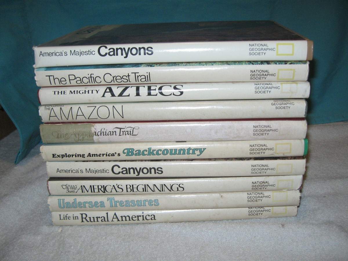 National Geographic Society Books 1960's-1990's 37 Different Books