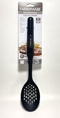 Farberware Professional Black Slotted Spoon 13.5 '' L - BPA Free Dishwasher Safe