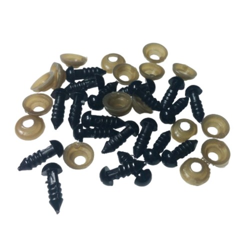 100x Teddy Bears Dolls Toy Animal Plastic Safety Eyes Felting 5mm-20mm 12mm Toys - Picture 6 of 19