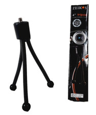 Zeikos ZE-TR5A Flexible Mini Tripod 4-Inch
