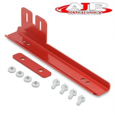 Jdm Aluminum License Plate Holder Relocator Bracket Mount Adapter Red For Honda