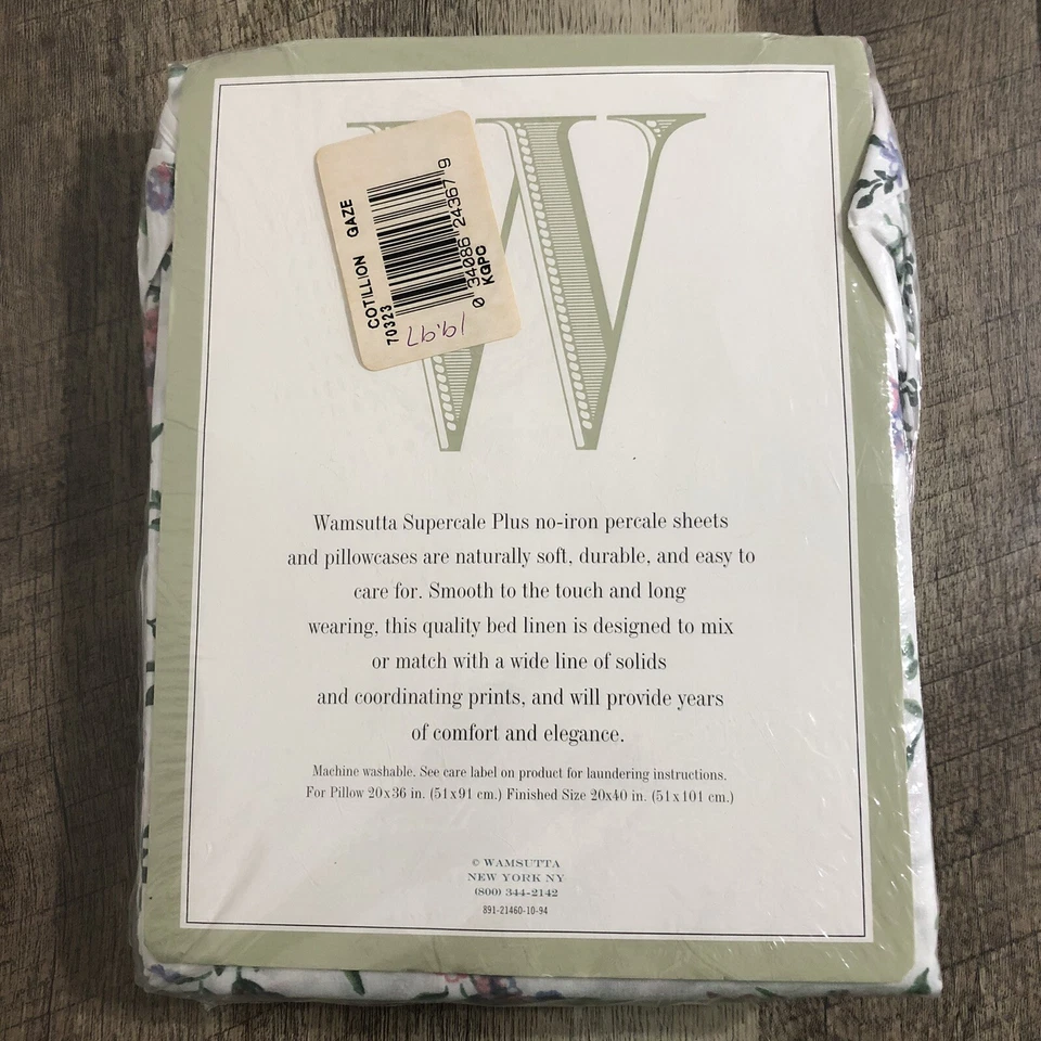 Wamsutta Supercale Plus Par de Fundas de Almohada King Gazebo Cotillion Floral De Colección Foto 3 de 4