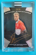 2018 Panini Eminence Soccer Banner Signatures Dennis Bergkamp 10/10 Jersey # !