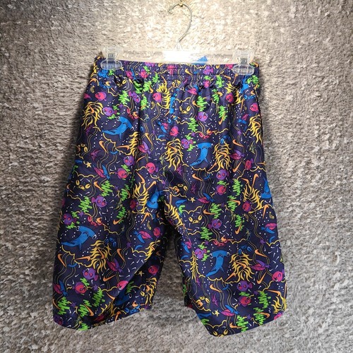 NIKE Navy Multi-Color SEA FRIENDS SWIM SHORTS BOYS XL Liner Polyester - Picture 2 of 9