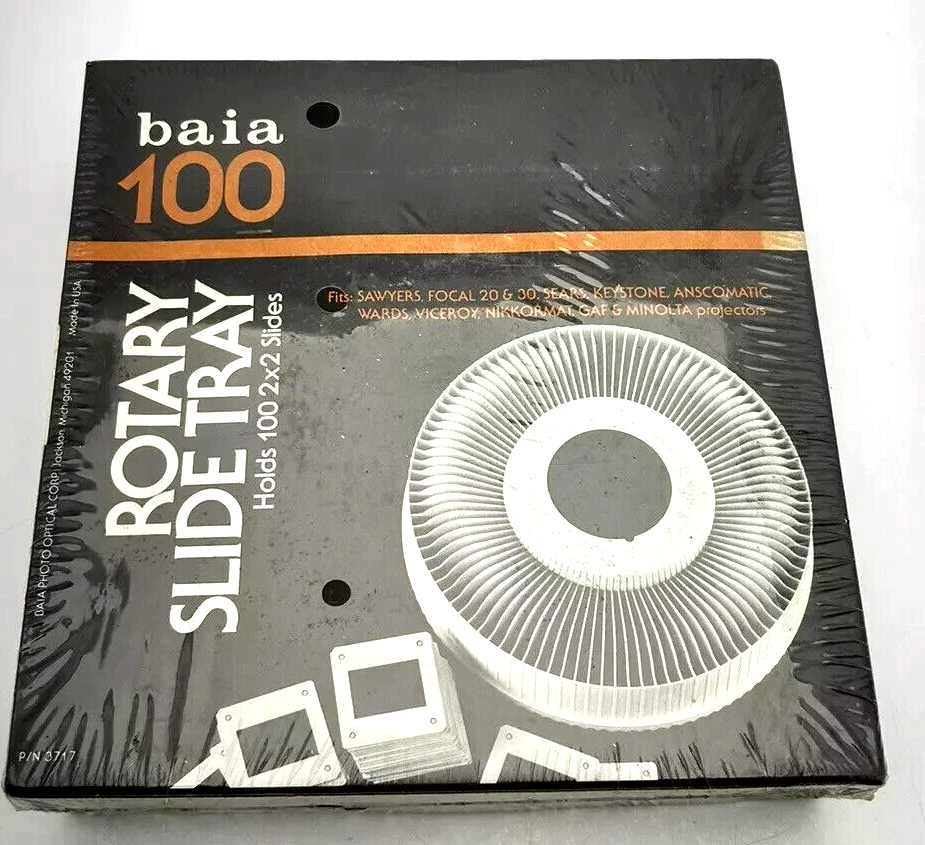 Baia S-100 Rotary Slide Tray Holds 100 2X2 Slides for projector factory Sealed - Image 2 of 3