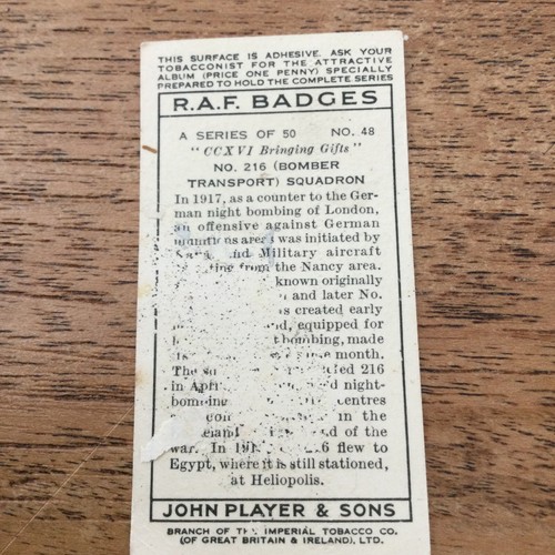 Player's Cigarette Cards 'RAF Badges' 1937. Sold individually - take your pick - Picture 3 of 39