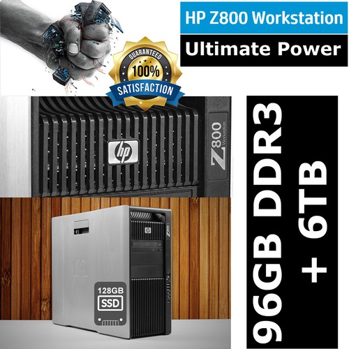HP Workstation Z800 Xeon X5675 12-Core 3.06GHz 96GB DDR3 6TB SAS DISK Quadro 1GB - Picture 1 of 9