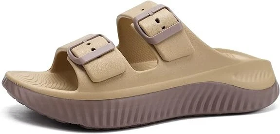 KuaiLu Womens Recovery Sandals Comfortable Plantar Fasciitis Arch Support US 9