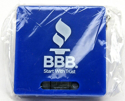 Tape Measure Level Keychain Blue Better Business Bureau Start With Trust BBB