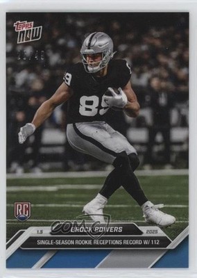 2024 Topps Now Blue 26/49 Brock Bowers #20 Rookie RC 3bs