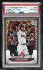 2023 Bowman Mega Box Chrome Mojo Refractor Corbin Carroll #73 PSA 10 GEM MT 0y9y