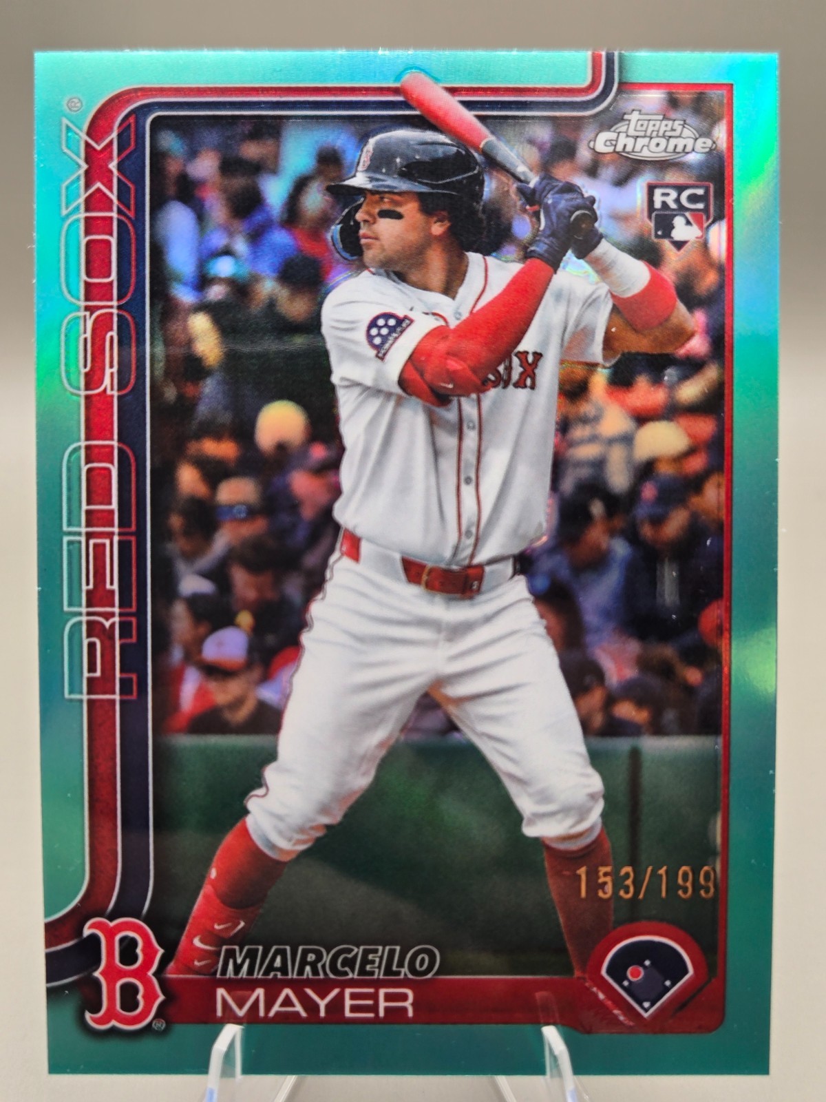 2025 Topps Chrome Update Series- Marcelo Mayer /199 Aqua Refractor #USC117