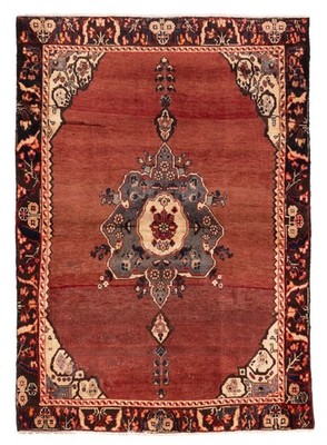 Vintage Traditional Hand-Knotted Area Rug 4'10'' x 6'2'' Oriental Wool Carpet