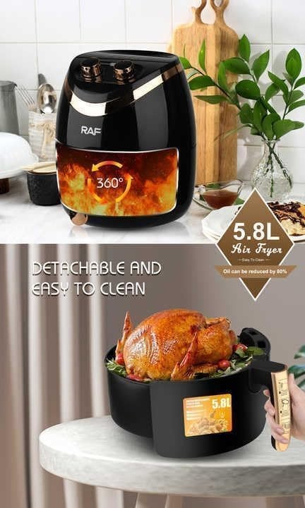 6 Quart 1500W Air Fryer Oven with Electric Frying Technology