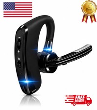 Trucker Wireless Headset Bluetooth 5.1 Earpiece Dual Mic Earbud Noise Cancelling