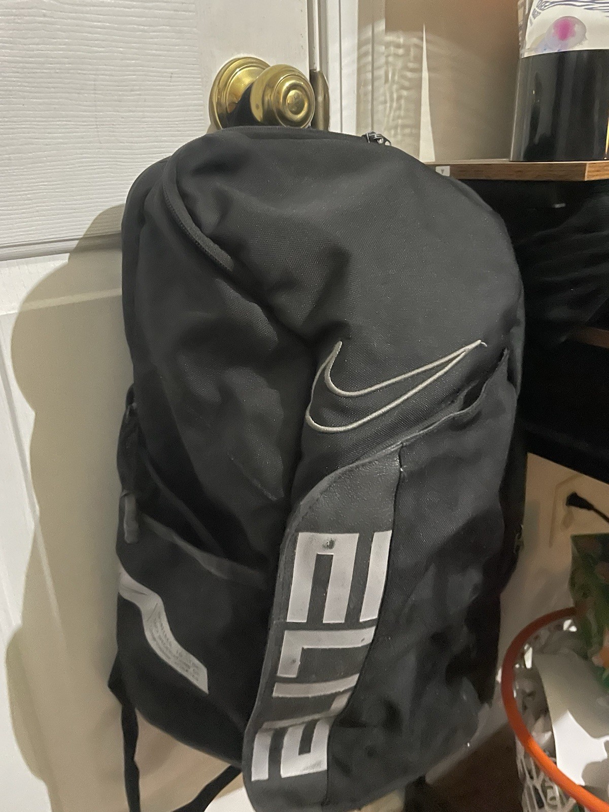 Nike Men's Black Gray Backpack Solid Zip Closure … - image 2