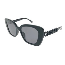 CHANEL eligible for Sunglasses Coco Logo Temple Logo Rhine 5422-B-A Black DDU