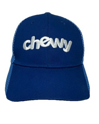 CHEWY Two Tone Blue & White Breathable Unisex Adult Baseball Cap Hat Hook & Loop