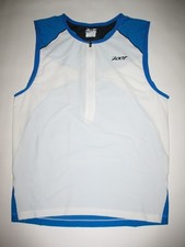 ZOOT Triathlon SS Top Tank Jersey Shirt Men White Blue Size L