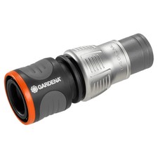 Gardena Premium Hose Connector, 13 mm (1/2 13-15mm (1/2"-5/8"), Silver/Black 