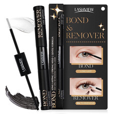 LASHVIEW 2 in 1 Lash Glue  Remover, Waterproof Mascara Adhesive with Strong 48