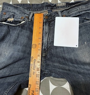 Volcom Kinkade Regular Straight Jeans Mens 31x32 Dark Wash Denim
