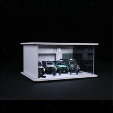 1/64 Model Car Display Case Miniature Scene Toy Car Storage Box