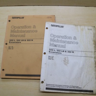 CAT 322 L LN Crawler Excavator Operation Maintenance Manual Guide book Owner's