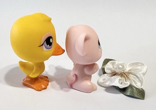 Cesta de resorte Littlest Pet Shop #243-247 ratón gran danés gato conejo y pato - Imagen 17 de 24