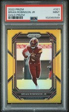 2022 PANINI PRIZM GOLD PRIZM #321 BRIAN ROBINSON JR 5/10 PSA 9