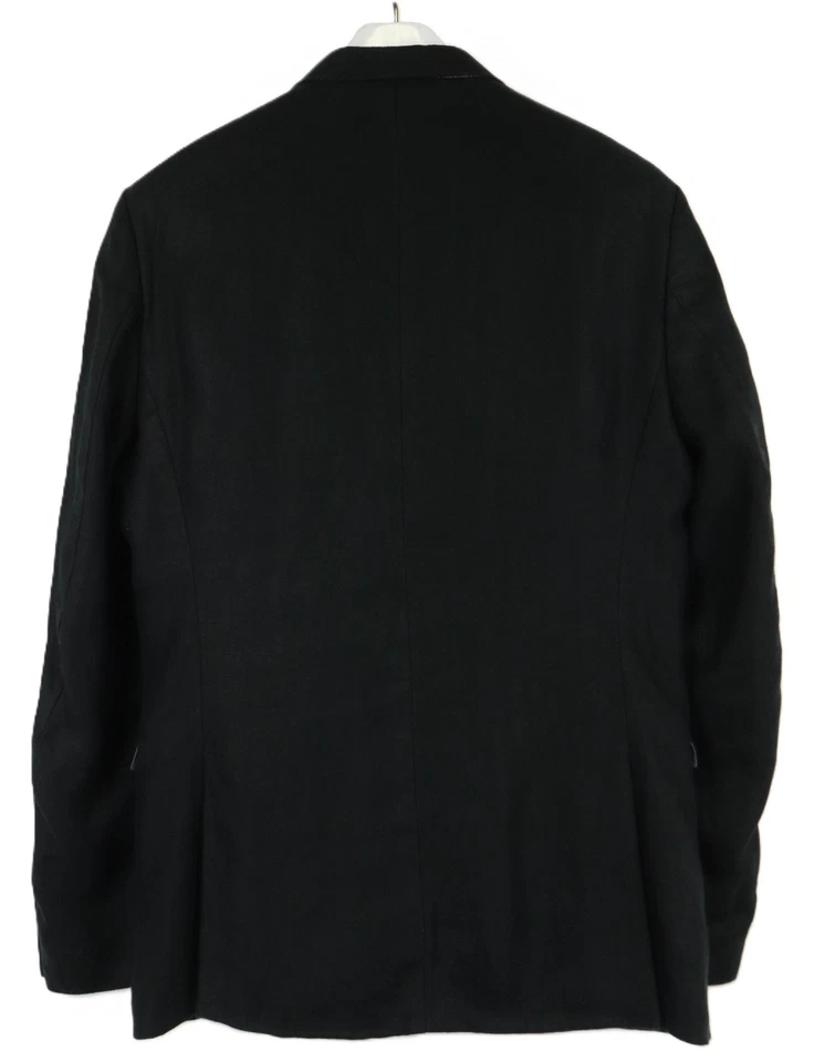 Blazer TIGER OF SWEDEN Para Hombre (UE) 50 Forrado Negro Mono Pecho Lino Puro Foto 2 de 4