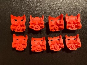 Lego Bionicle Lehvak Red Krana Mask Set Of 8, Xa Za Vu Ca Yo Ja Su Bo, #3 