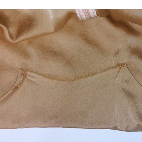 For Love Lemons SKIVVIES Satin Silk Blend V Neck Camisole Top Champagne Size M