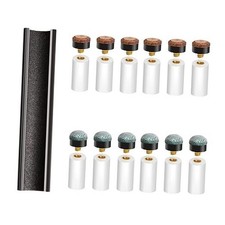 12 PCS Screw on Pool Cue Tips Replacement Kit 10mm/12mm/13mm Pool XJ12mm66