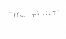 Rose Hobart Actress Signed 3x5 Index Card Beckett Authenticated