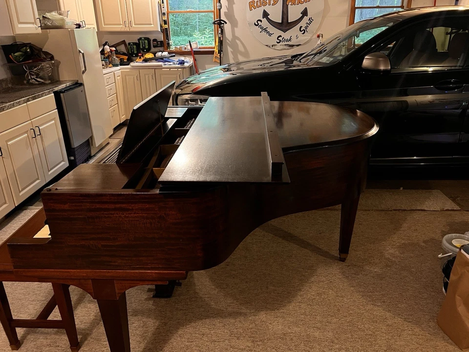 Piano de cola bebé, hermoso estado (kimball)�� Foto 3 de 4