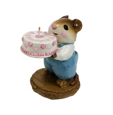 Wee Forest Folk M-083 Happy Birthday! - Blue Pants (Retired)