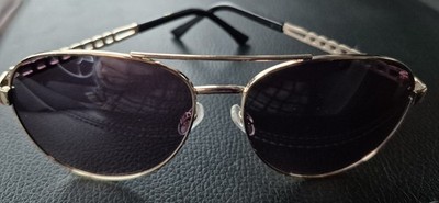 Jessica Simpson,  Adult Unisex Aviator Sunglasses With Goldtone Frame (T2)