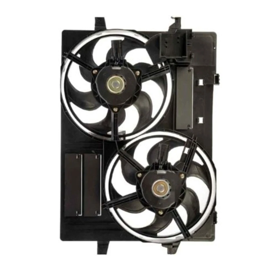 Ventilador de radiador para Jaguar X-Type 2002-2007 | Motor de plástico cepillado | Cubierta negra Foto 3 de 4